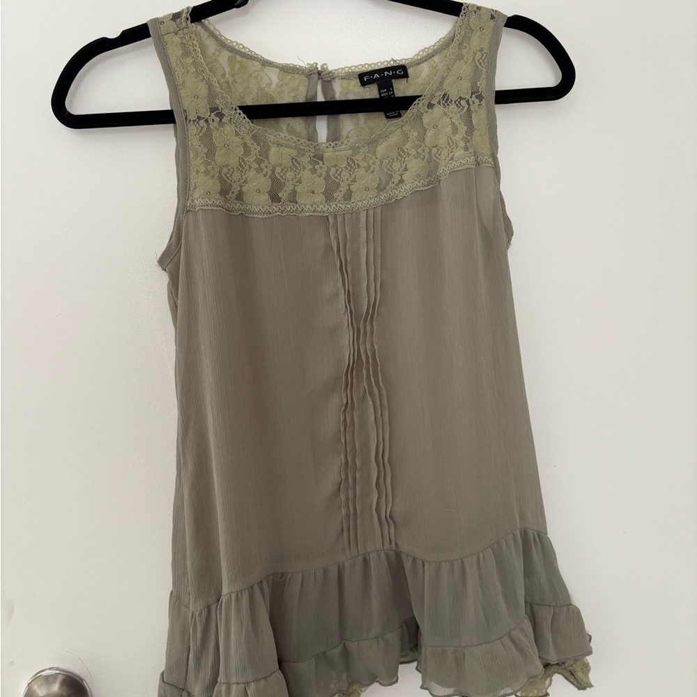 Fang Vintage Y2k Tunic Style Top Rare 90s Tank Fairy
